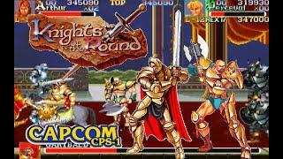 Knights of the Round arcade King Arthur and Perceval Hardest no death playthrough