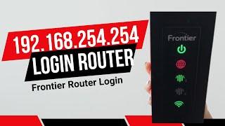 192.168.254.254 Login Router | Frontier Router Login