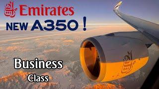 Emirates first Airbus A350 !  BUSINESS CLASS -   Dubai - Edinburgh   [FULL FLIGHT REPORT]