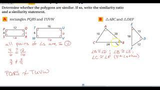 7-1 Ratios in Similar Polygons