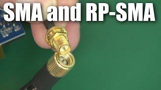 SMA and RP-SMA connectors for RC planes