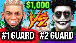 #1 RANKED GUARD vs #2 RANKED GUARD - $1000 WAGER NBA 2K25! (MUST WATCH)