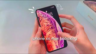 unboxing iphone xs max gold  in 2021 + set up and camera test  | aesthetic unboxing 