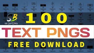 100 Text Pngs Free Download Photoshop cc