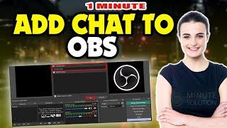 How to add chat to obs 2024 (Quick & Easy)