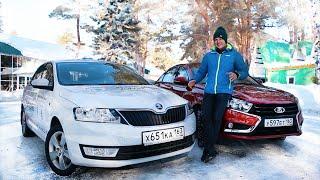 Сравнительный тест-драйв Lada Vesta против SKODA Rapid (2016)