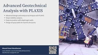 introduction to Advanced Geotechnical analysis with PLAXIS