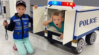 Sofia on a police car catches a thief and more stories about Kids cars