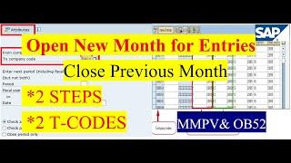 How to open new posting period in SAP | How to close period in SAP | How to open new Month in SAP