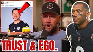 Steelers Fans SPOT Aaron Rodgers DEAD LEFT EYE! Ben Roethlisberger on Russell Wilson EGO & TRUST!