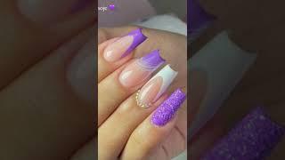 ideias de unhas roxas / inspirações de unhas  #unhas #unha #unhasdecoradas #ideiasdeunhas #shorts