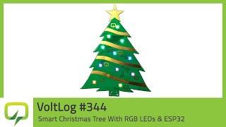 Smart Christmas Tree With RGB LEDs & ESP32 - Voltlog #344