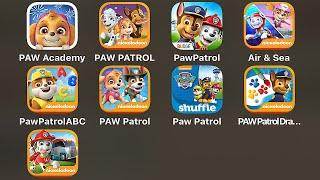 PAW Patrol: Academy,A Day in Adventure Bay,Rescue World,Air+Sea Adventures,ABC,PAW Patrol Rescue Run