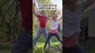 Backyard workout in 6seconds- pooped! #husbandwife #workout #jumping