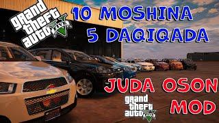 GTA 5 O'YINIGA GM UZ NING 10 TA MOSHINASINI BITTADA USTANOVKA QILISH!