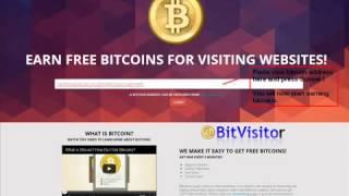 Earn Free Bitcoin For Visiting Websites  BitVisitor com