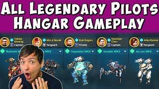 Full LEGENDARY PILOTS Hangar Mk2 War Robots Maxed Gameplay WR