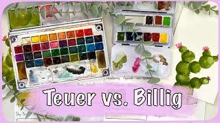 Lohnen sich teure Aquarellfarben? Billig vs. Teuer / ClaLu Creative