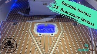 Tri-Color 9mm on a 25' Blackjack ! Comfort & Style ! #calypsomarinedecks #marinemat