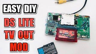 Easy DIY Nintendo DS Gameboy Advance AV TV Out Mod to Stream or Play on your TV