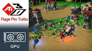 WarCraft 3 Gameplay ATI Rage PRO Turbo AGP