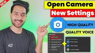 Open Camera All Settings 2023 || Open Camera Settings for youtube videos || open camera mic setting