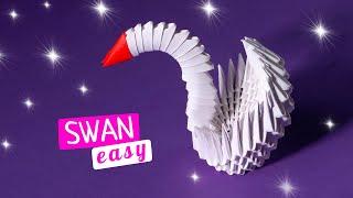 How to make a paper swan [3D origami tutorial]