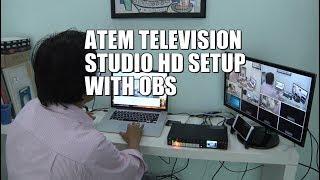 ATEM Television Studio HD Setup with OBS Live Streaming