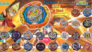 Cyclone Ragnaruk VS ALL Sparking Beyblade Burst DB  Marathon 베이블레이드 버스트 DB 사이클론 라그나로크 VS 올슈퍼킹 마라톤배틀