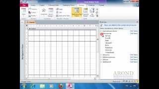 Using Access 2010 - Create a Form in Design View