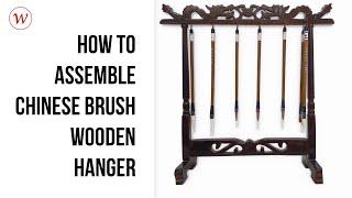 How to Assemble Chinese Wooden Brush Hanger