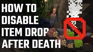 Disable Item Dropping After Death in Minecraft [Command]