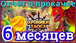 Хроники Хаоса отчет о прокачке  за 6 месяцев игры на новом сервере пачка с Данте титаны Земли