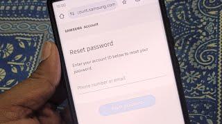 Samsung account forgot password | How to reset Samsung account password