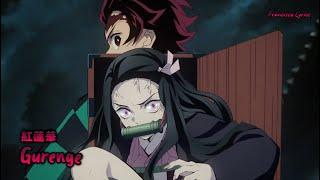 『Lyrics AMV』 Kimetsu no Yaiba OP Full - Gurenge / LiSA