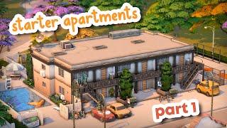 Starter Apartments  Part 1 || The Sims 4 Speed Build