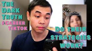 The Dark Truth of #careertiktok : Do their strategies actually work?? | Wonsulting