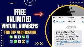 How to Get Unlimited SMS Verification Codes 2024 | Free OTP | Virtual Numbers