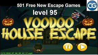 [Walkthrough] 501 Free New Escape Games level 95 - Voodoo house escape - Complete Game