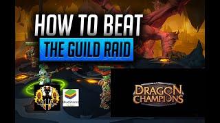 Dragon Champions | GUILD RAID GUIDE, DOWN EROCHAR! | PROMOCODE HELLHADES | Sponsored by Bluestacks4