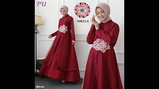 Gamis Syari SHELLA maxi busui by Socans