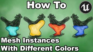 UE4 BP 1 - How To Set Material Parameters On Instanced Mesh Components - Unreal Engine Tutorial