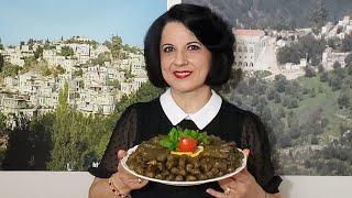 طريقة تحضير ورق عريش بزيت (ورق عنب او ورق دوالي) Vegan Stuffed Grape Leaves Recipe, Dolma