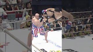 Minowa Drop Kicks Butterbean in PRIDE! #Shorts