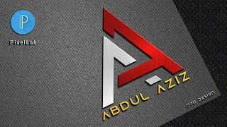 AA Logo Design Tutorial | Cara Membuat Desain Logo Keren 3D di Pixellab (Android) | - [ ara design ]