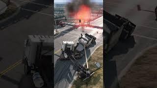 Realistic Highway Car Crashes #19 #shorts #viral #crash #overtaking