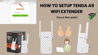 How to setup Tenda A9 wifi extender | Tenda A9 wifi extender setup