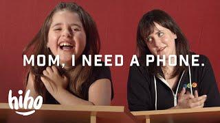 Parent vs. Kid: 8 Year Old Debates Her Mom For a Cell Phone | Spirited Debates | HiHo Kids