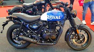 New Royal Enfield HUNTER 350 in Rebel Blue - Stylish Retro Modern Motorcycle to Buy in 2025!