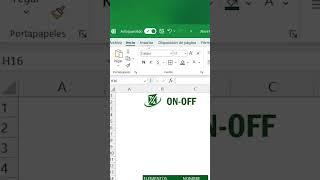 Interruptor ON-OFF en #excel 